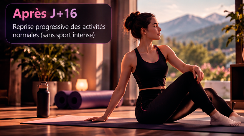 Illustration activité physique — Après J+16