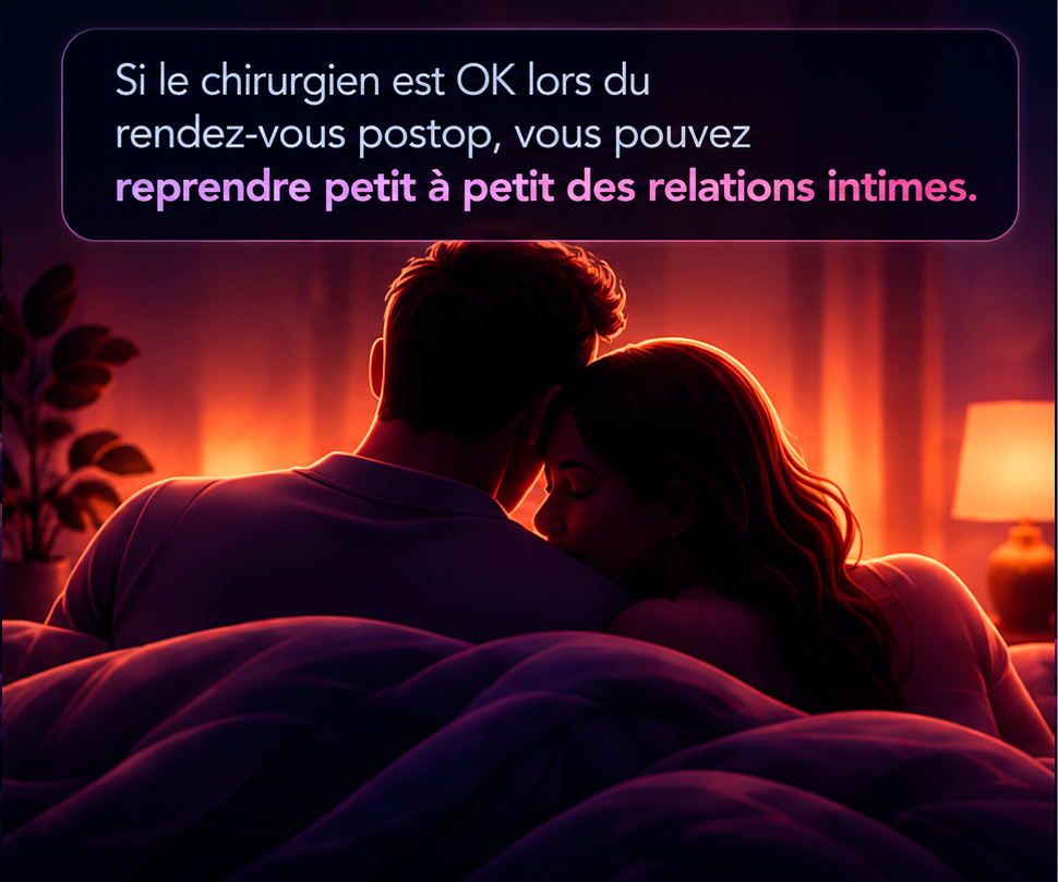 Illustration corporate de la reprise progressive de la vie intime